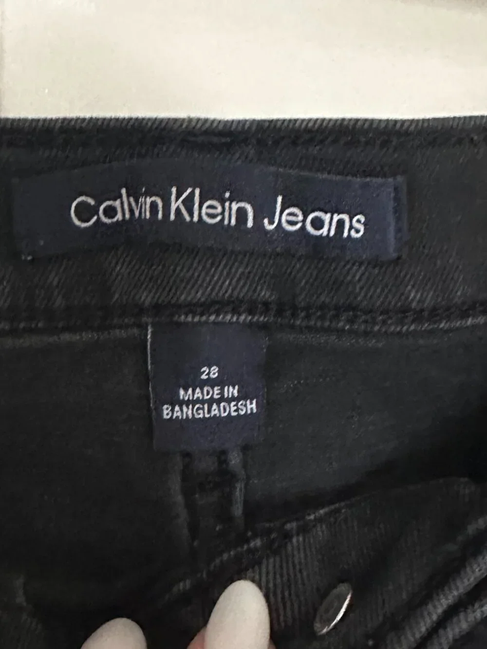 Calvin Klein Black Jean Shorts